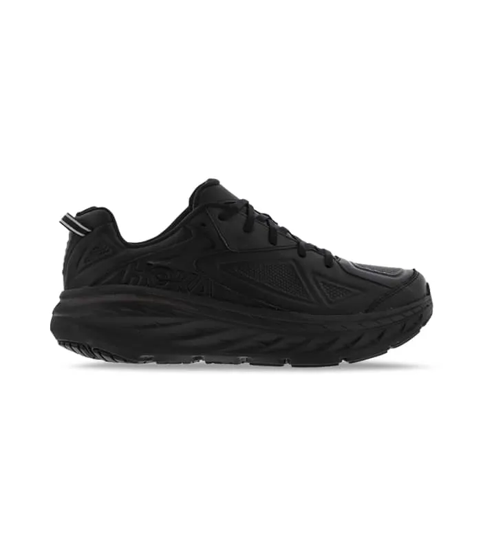 hoka one one bondi leather womens black