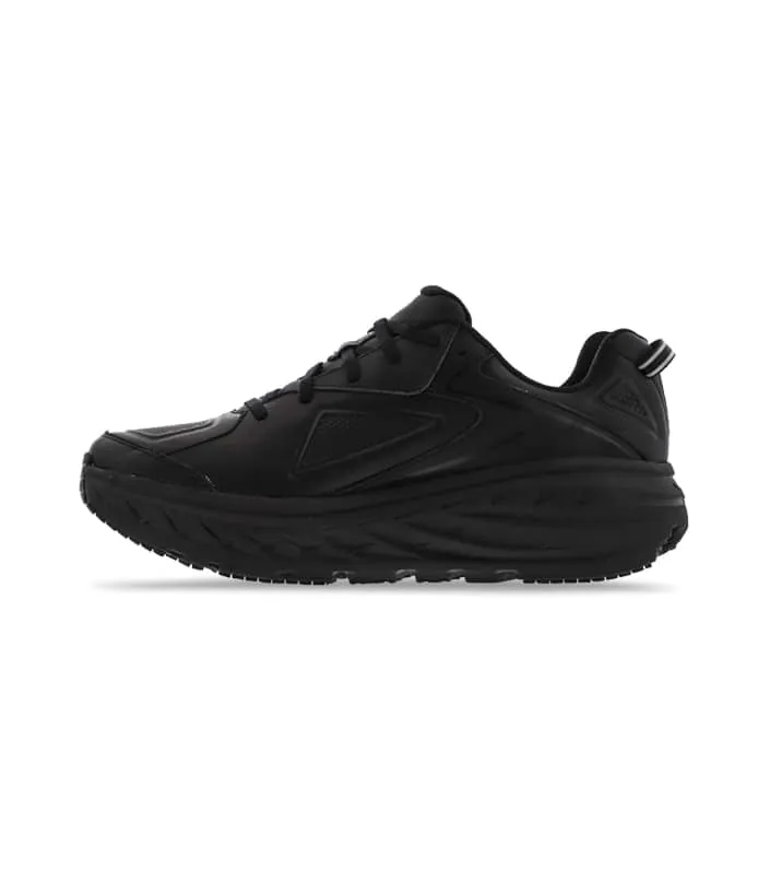 hoka one one bondi leather womens black