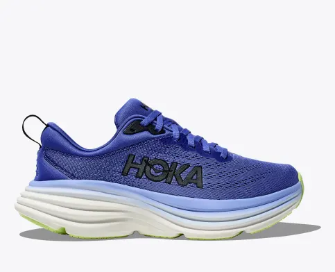 Hoka Women’s Bondi 8 Athletic Shoes-Stellar Blue/Cosmos