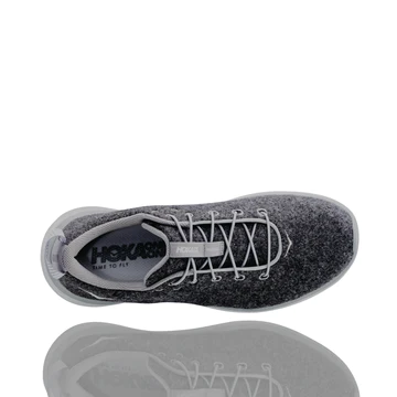 Hoka Womens Hupana Flow Wool Slip On Shoes- Dark Shadow