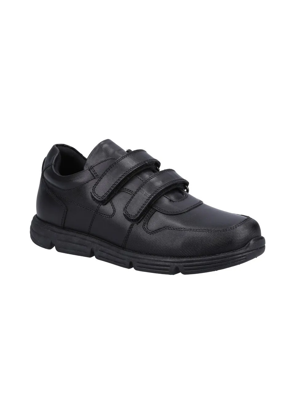 Hush Puppies Boys Black Lucas Senior School Shoes (Older 3-6)