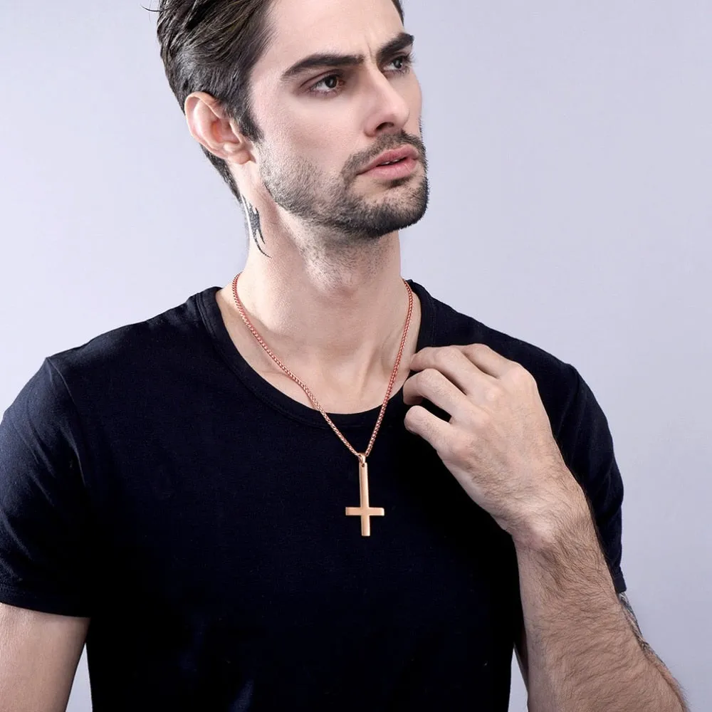 Inverted Cross Necklace