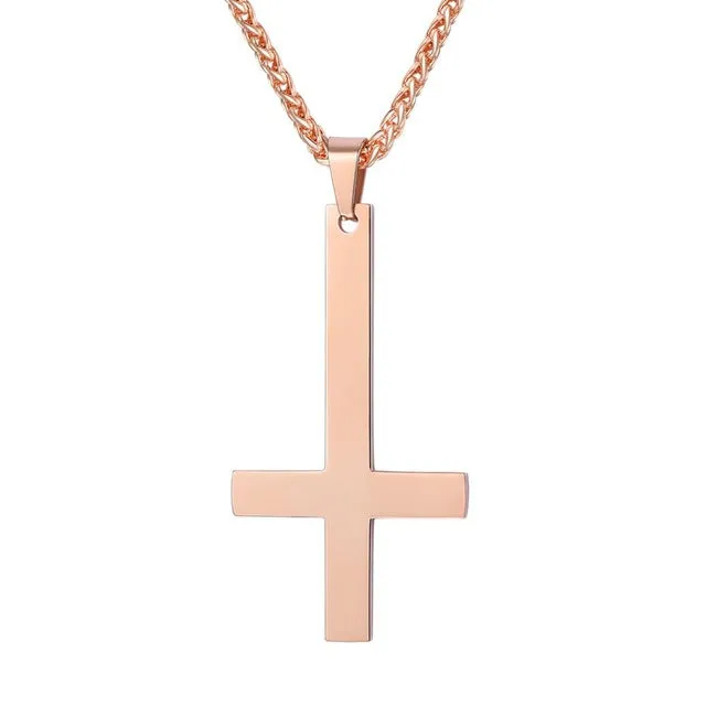 Inverted Cross Necklace