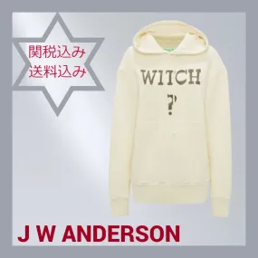 J W ANDERSON  |Long Sleeves Plain Cotton Designers Hoodies