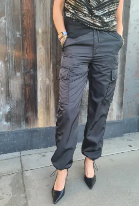 Jade Black Cargo Pant