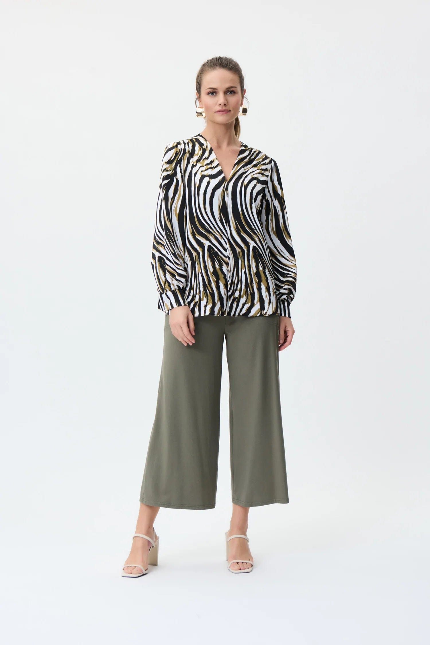 Joseph Ribkoff   Pant- 231121- Agave & Black