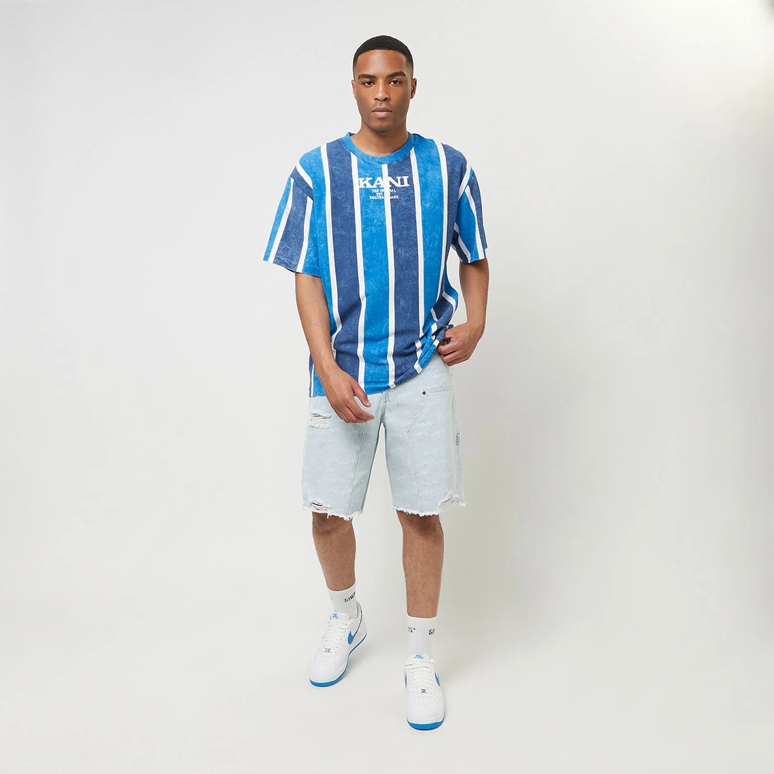 Karl Kani Retro Washed Stripe Tee