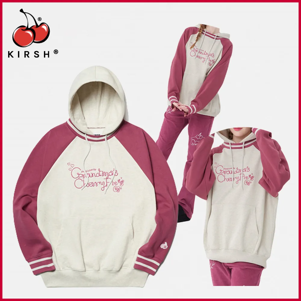 KIRSH  |Long Sleeves Cotton Medium Logo Hoodies & Sweatshirts