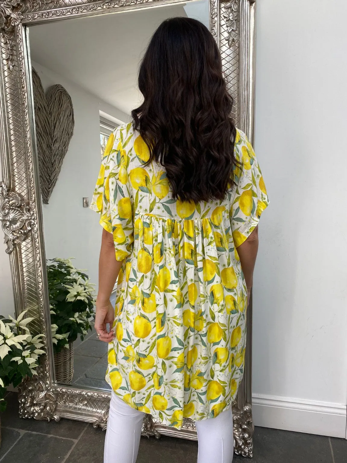 Lemon V Neck Tunic Lara