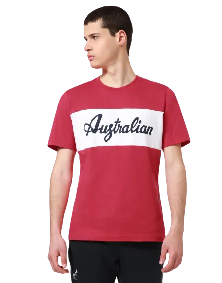 LOGO COTTON T-SHIRT: AUSTRALIAN SPORTSWEAR