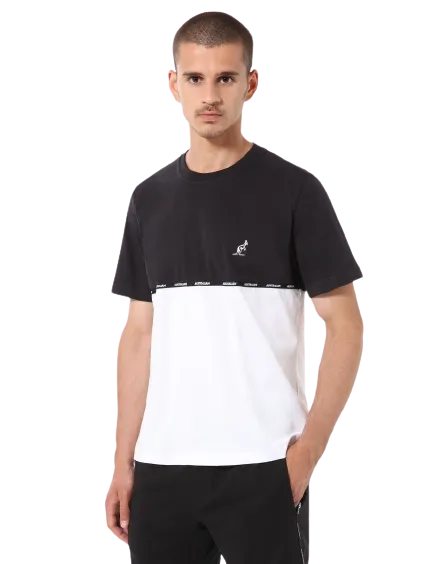 LOGO PIPING INSERT T-SHIRT: AUSTRALIAN SPORTSWEAR