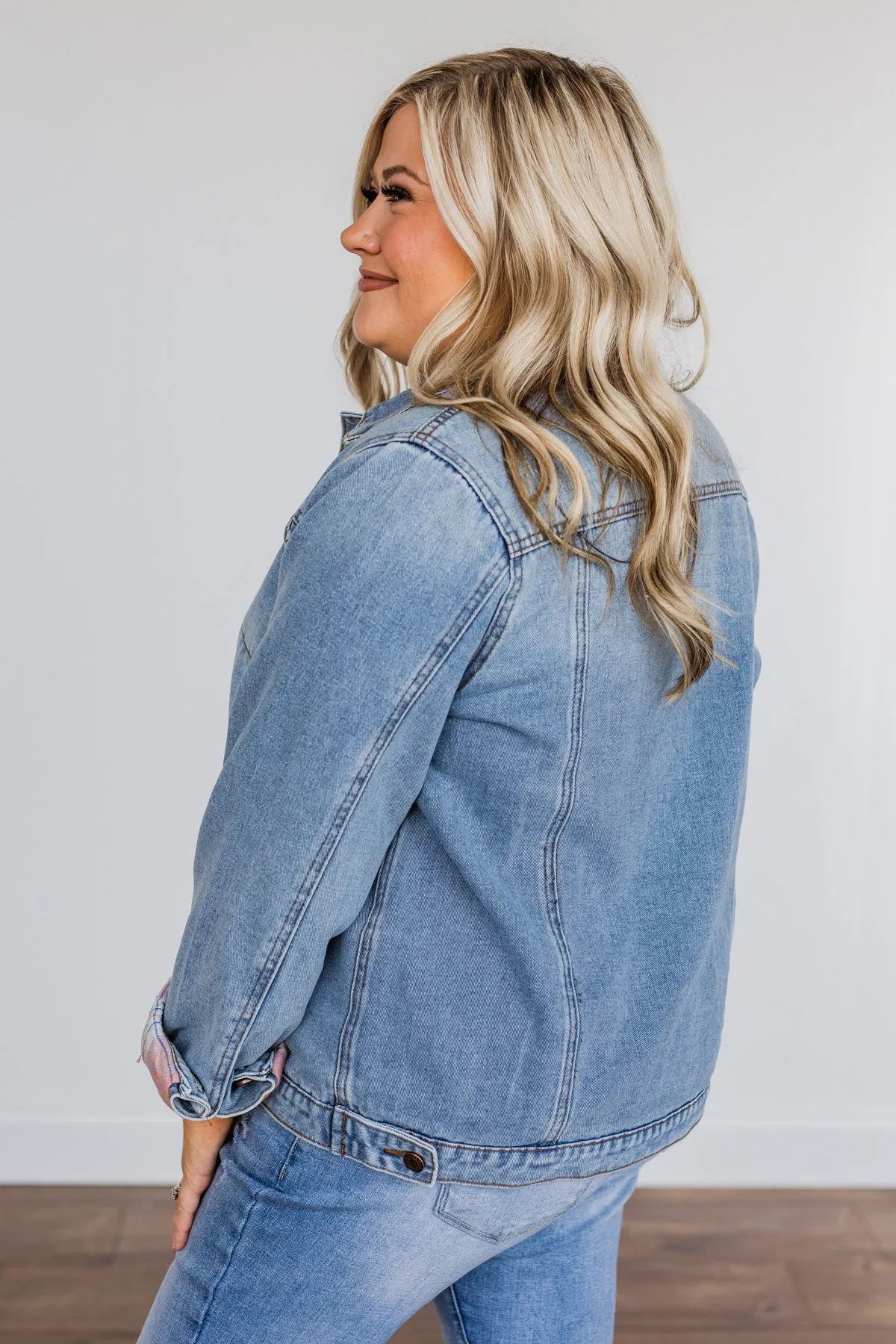 Loving Everyday Pulse Exclusive Denim Jacket- Medium Wash