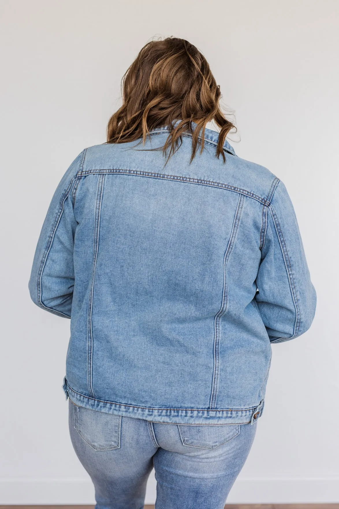 Loving Everyday Pulse Exclusive Denim Jacket- Medium Wash