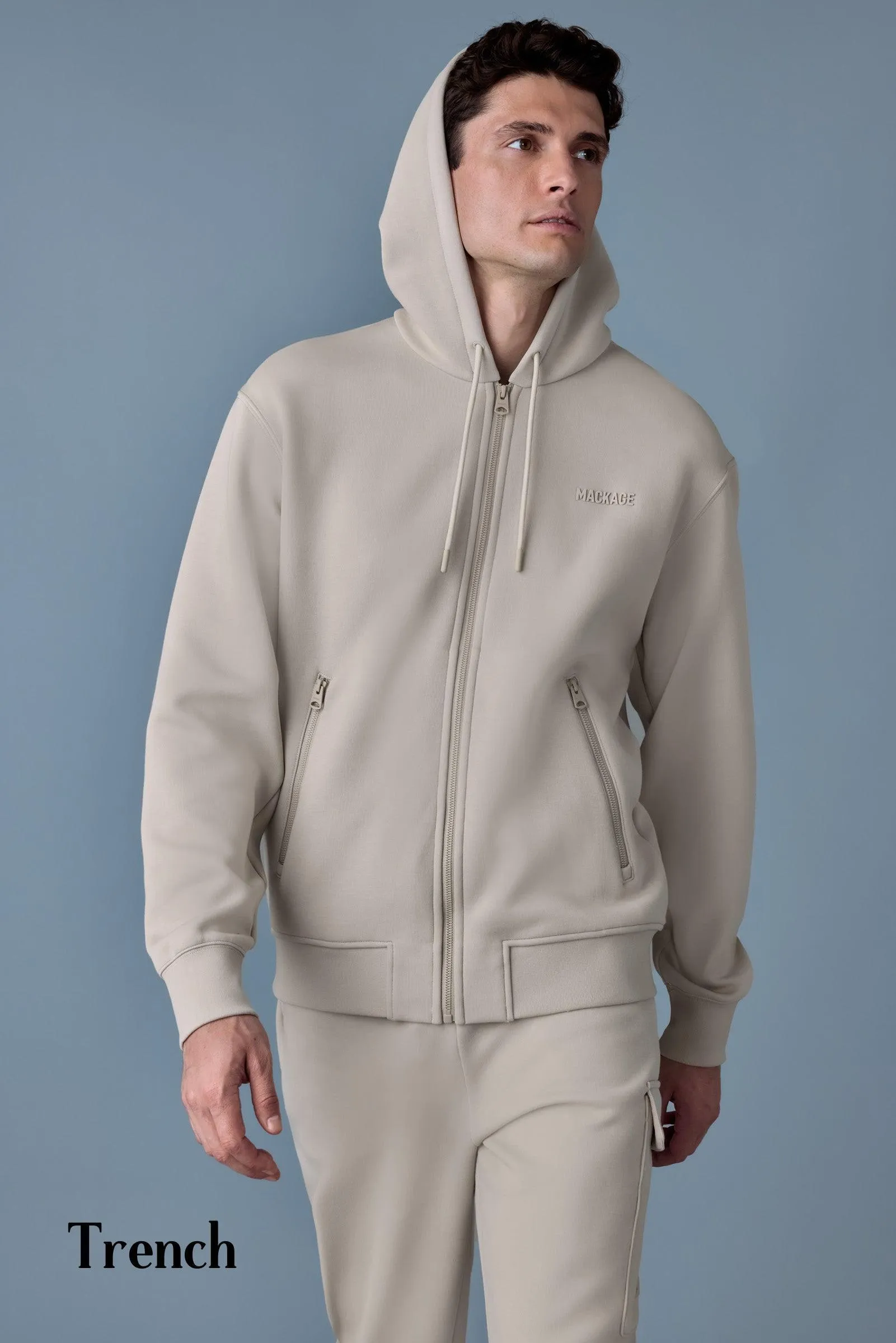 Mackage  |Unisex Plain Logo Loungewear Hoodies