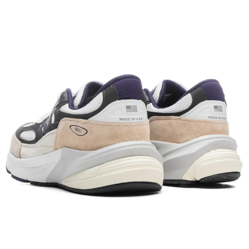 Made in USA 990v6 - White/Black Plum/Phantom