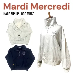 Mardi Mercredi  |Long Sleeves Cotton Logo Metallic Hoodies & Sweatshirts