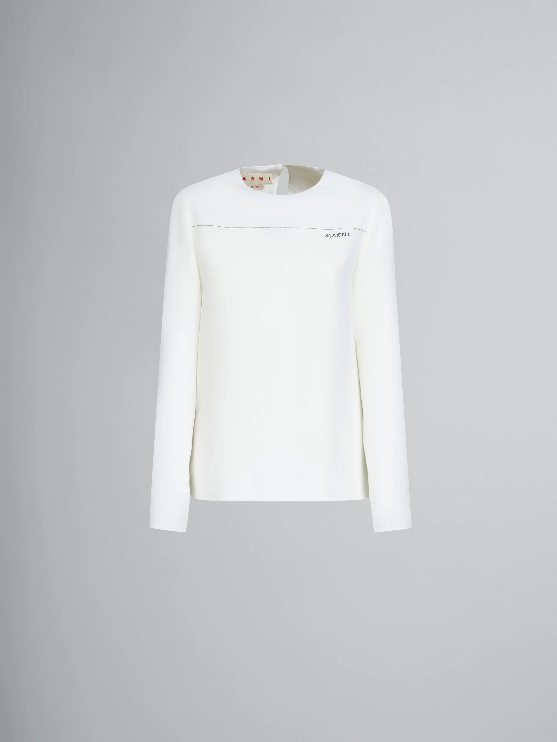 MARNI  |Crew Neck Long Sleeves Plain Logo Hoodies & Sweatshirts