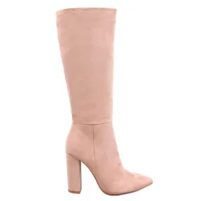 Maureen Khaki stable heel boots beige