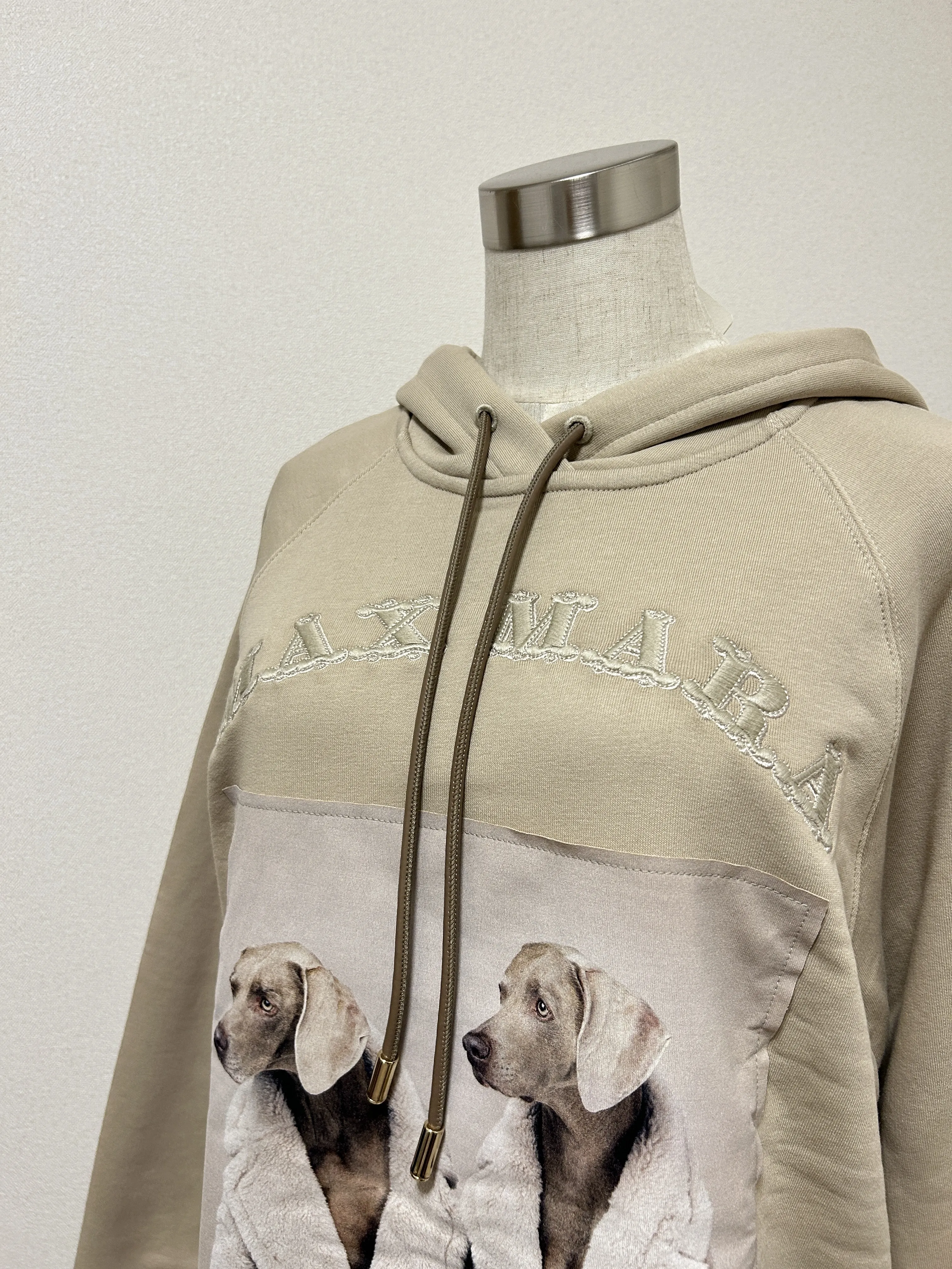 MaxMara  |Long Sleeves Cotton Logo Hoodies & Sweatshirts