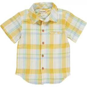 Me & Henry Newport Gold / Cream Plaid Shirt