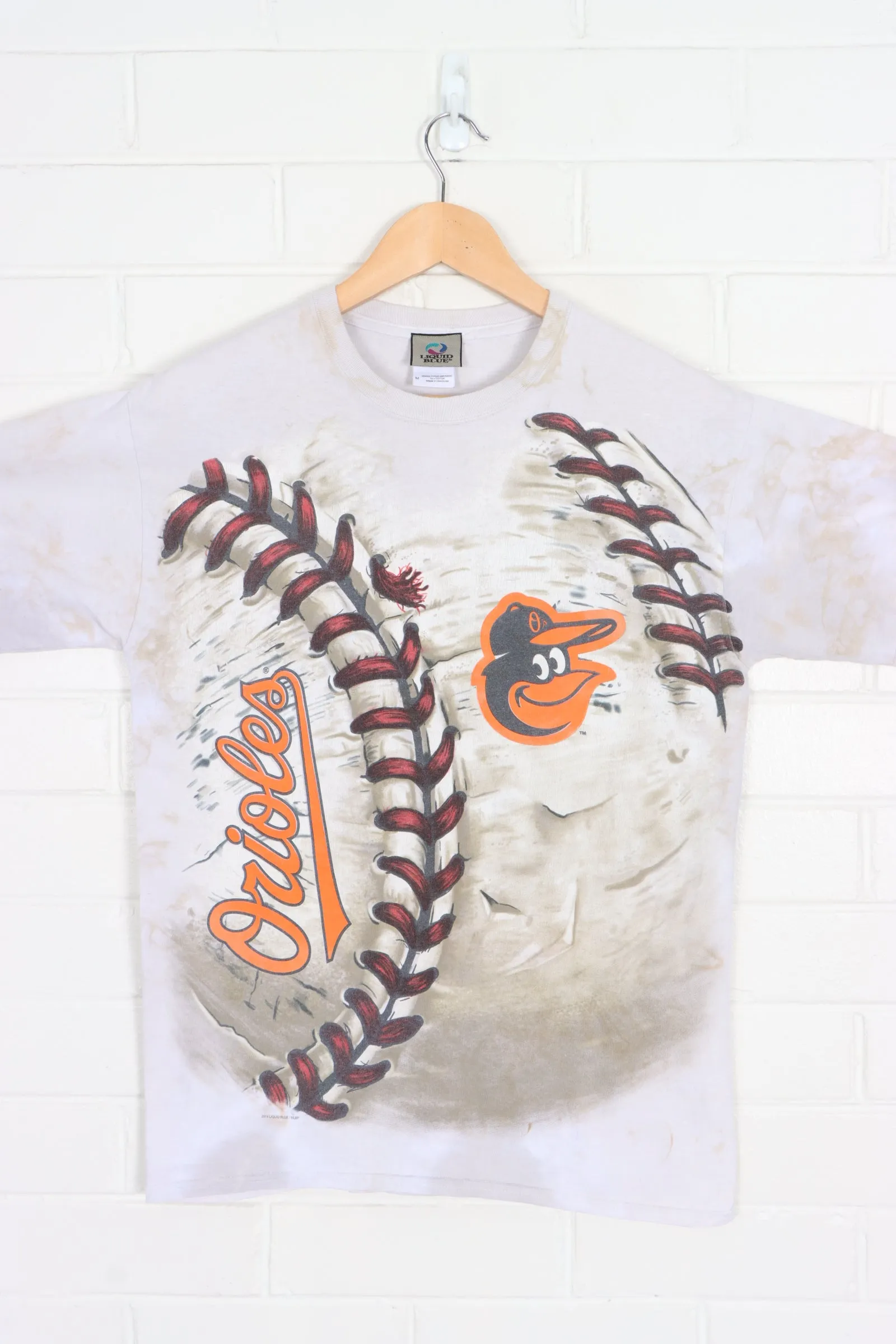 MLB Baltimore Orioles LIQUID BLUE Tie Dye T-Shirt (M)