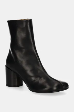 MM6 Maison Margiela leather ankle boots women's black color S59WU0249.P5000