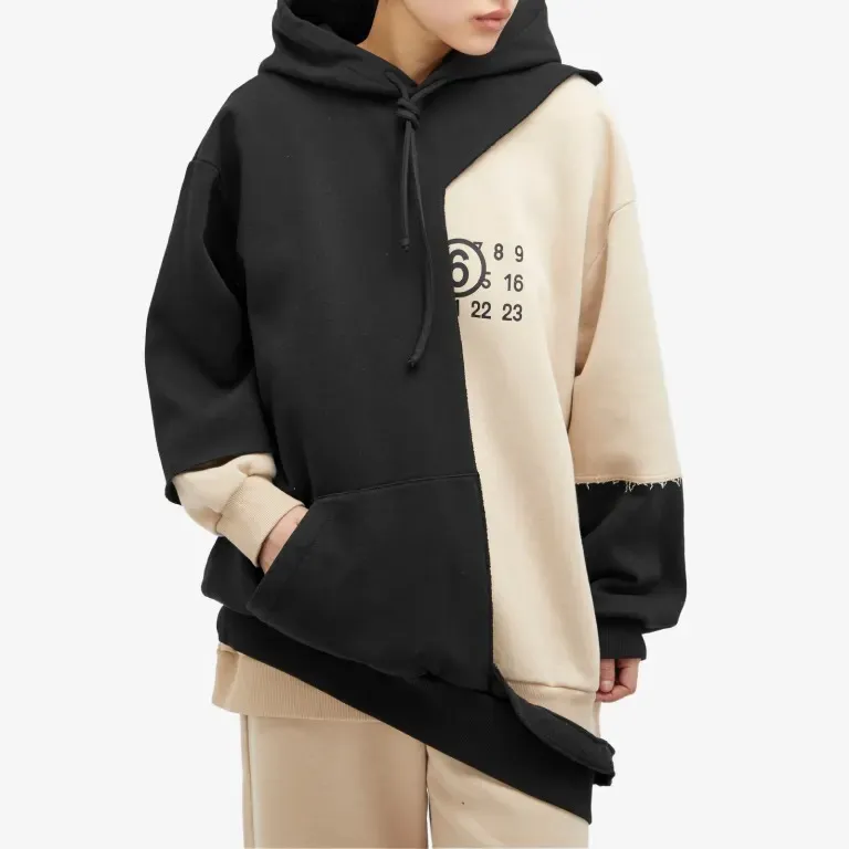 MM6 Maison Margiela  |Long Sleeves Plain Cotton Logo Hoodies & Sweatshirts