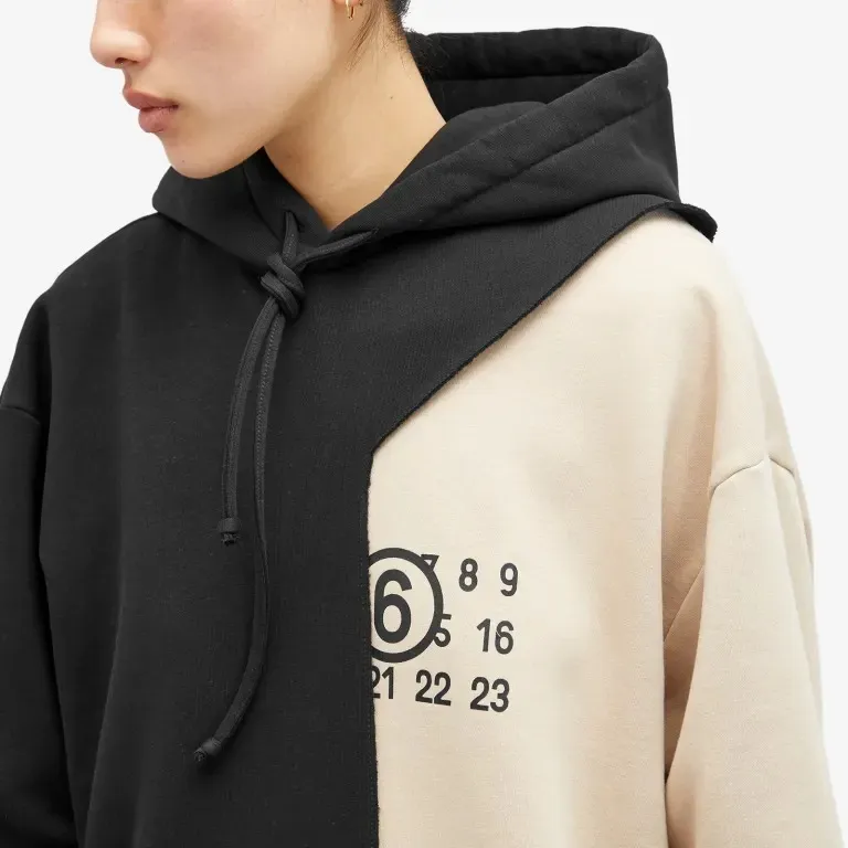 MM6 Maison Margiela  |Long Sleeves Plain Cotton Logo Hoodies & Sweatshirts