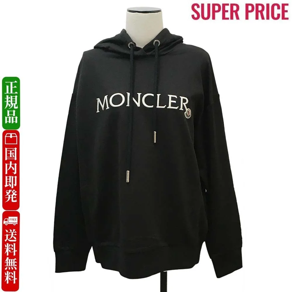 MONCLER  |Long Sleeves Cotton Logo Hoodies & Sweatshirts