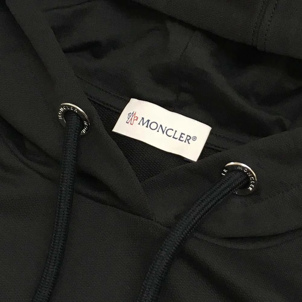 MONCLER  |Long Sleeves Cotton Logo Hoodies & Sweatshirts