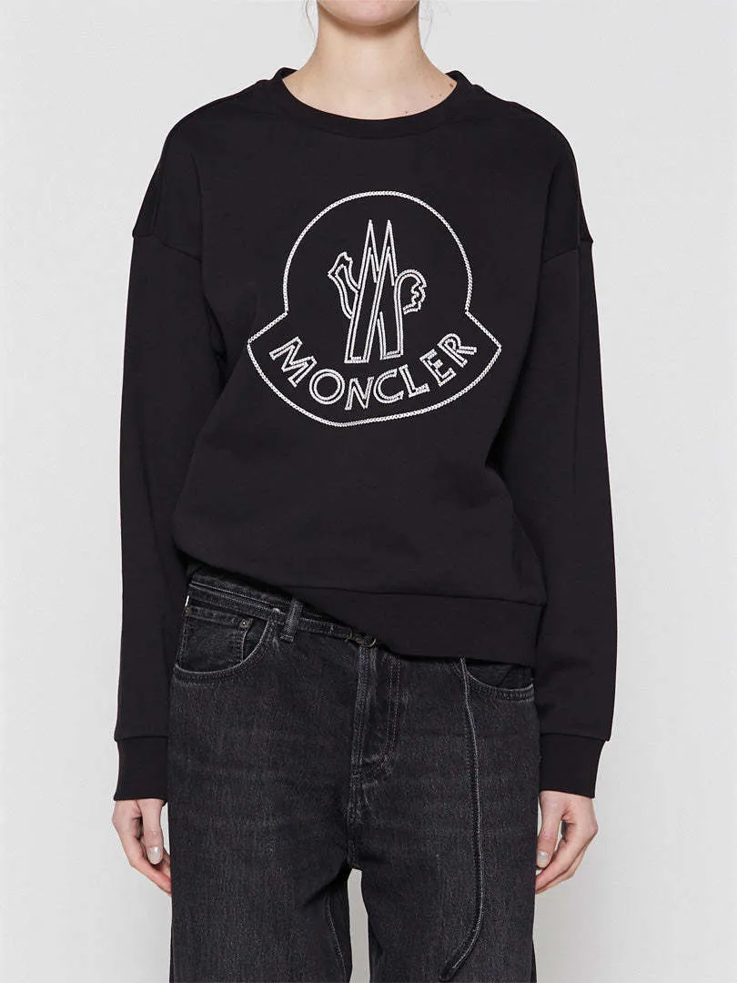 MONCLER  |Long Sleeves Plain Cotton Logo FX Advantage / Exclusive