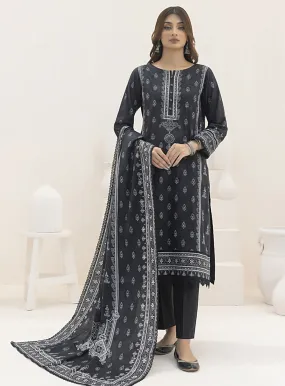 Monochrome By Alzohaib Digital Printed Lawn 3 Piece Unstitched Suit AZ24M MDL-02