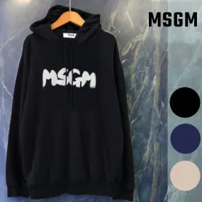 MSGM  |Street Style Cotton Logo Designers Hoodies