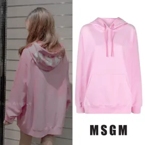 MSGM  |Street Style Logo Hoodies & Sweatshirts