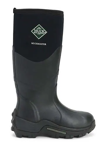 Muck Boots Black Muckmaster Hi Wellington Boots | Kaleidoscope