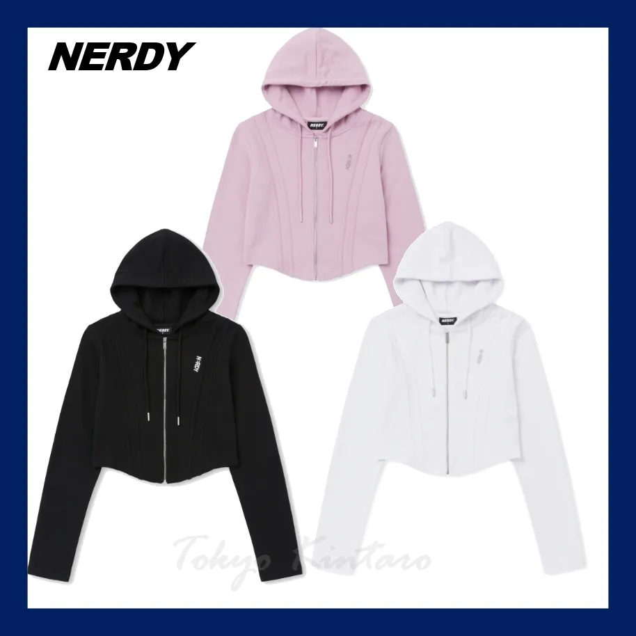 NERDY  |Street Style Logo Hoodies & Sweatshirts