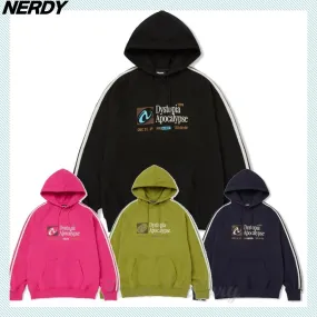 NERDY  |Unisex Street Style Logo Hoodies