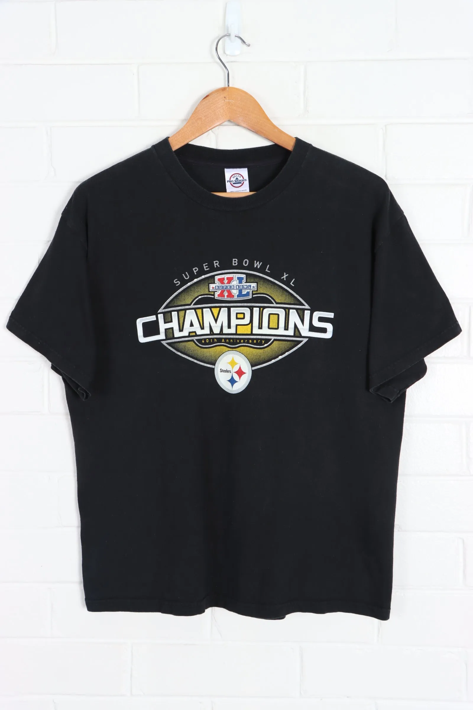 NFL Super Bowl Champions Pittsburgh Steelers Team Front Back Tee (L)