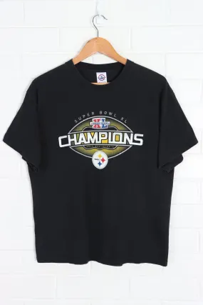 NFL Super Bowl Champions Pittsburgh Steelers Team Front Back Tee (L)