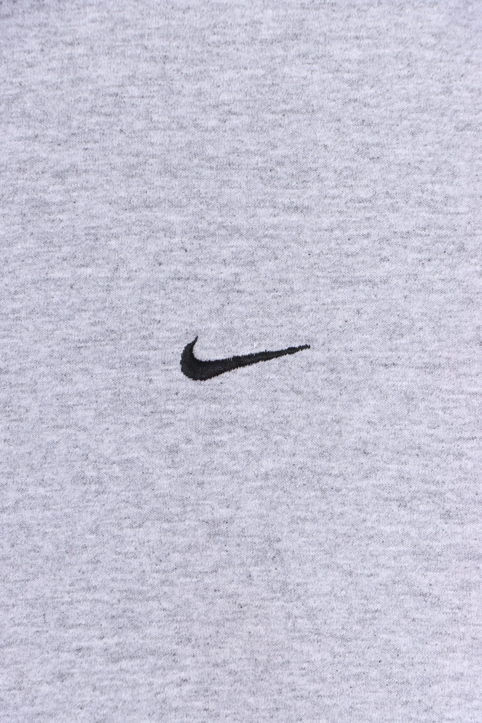 NIKE Embroidered Swoosh Logo Grey T-Shirt (L)