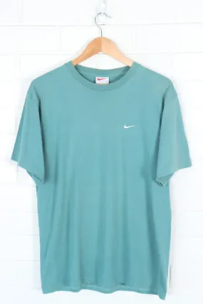 NIKE Green Teal Embroidered Swoosh Classic Tee (M)