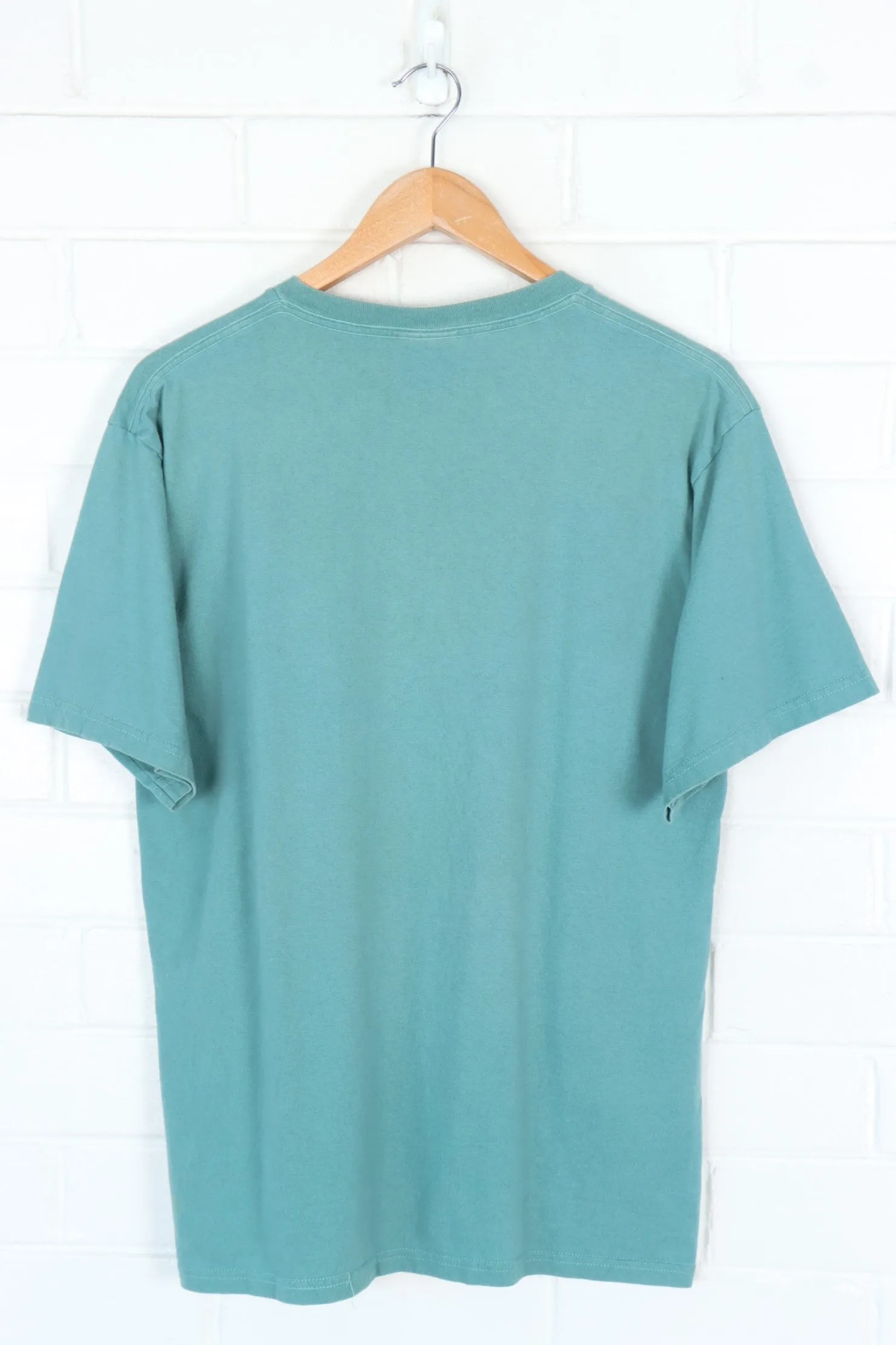 NIKE Green Teal Embroidered Swoosh Classic Tee (M)