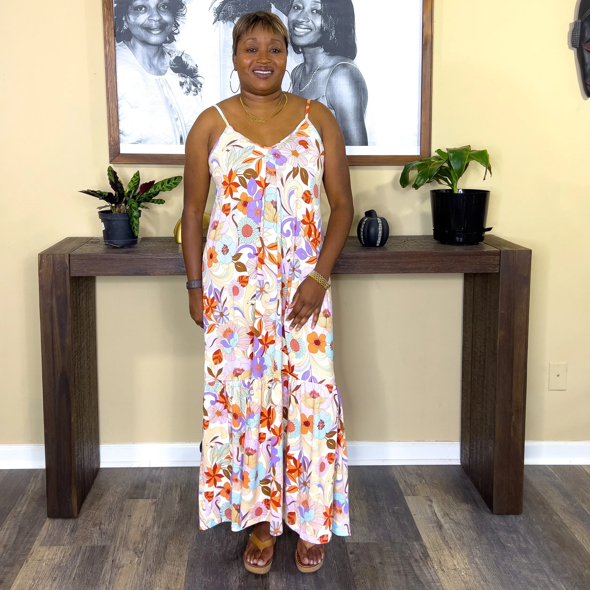 ‘Nova’ Floral Print Maxi Dress