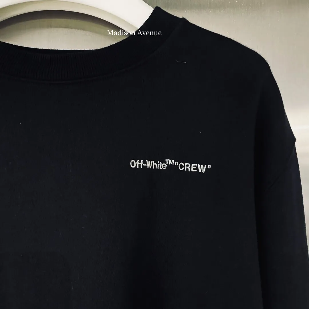 Off-White  |Street Style Logo Hoodies & Sweatshirts