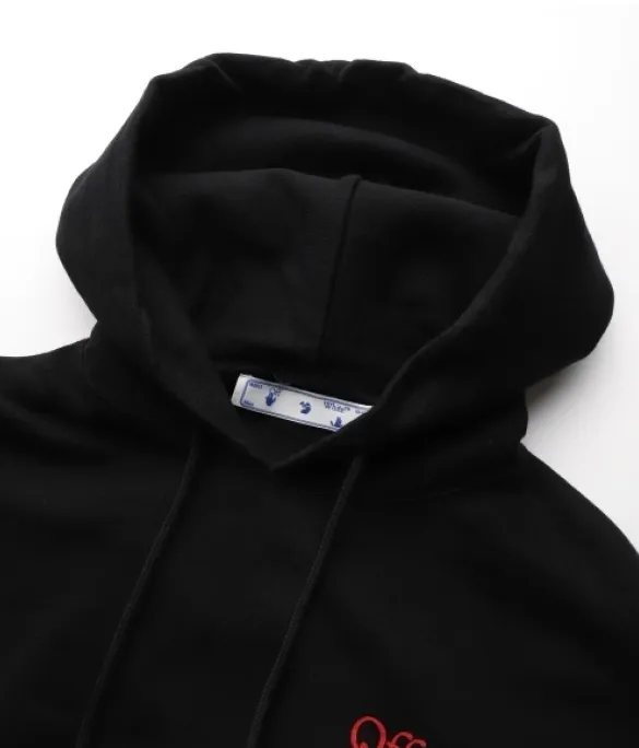 Off-White  |Unisex Street Style Cotton Logo Hoodies