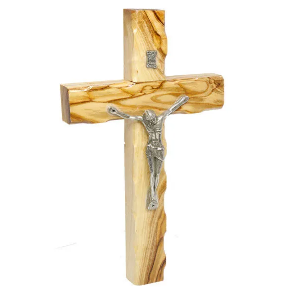 Olive Wood Crucifix Hand Made Wall Cross Bethlehem the Holy Land 4,6/12 cm