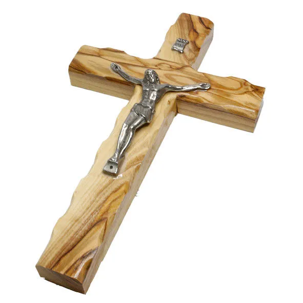 Olive Wood Crucifix Hand Made Wall Cross Bethlehem the Holy Land 4,6/12 cm