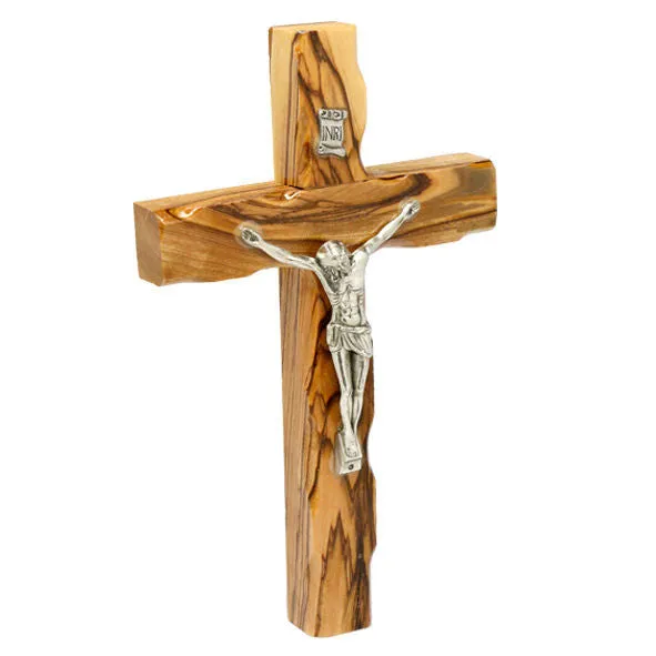 Olive Wood Crucifix Hand Made Wall Cross Bethlehem the Holy Land  4.7 / 12 cm