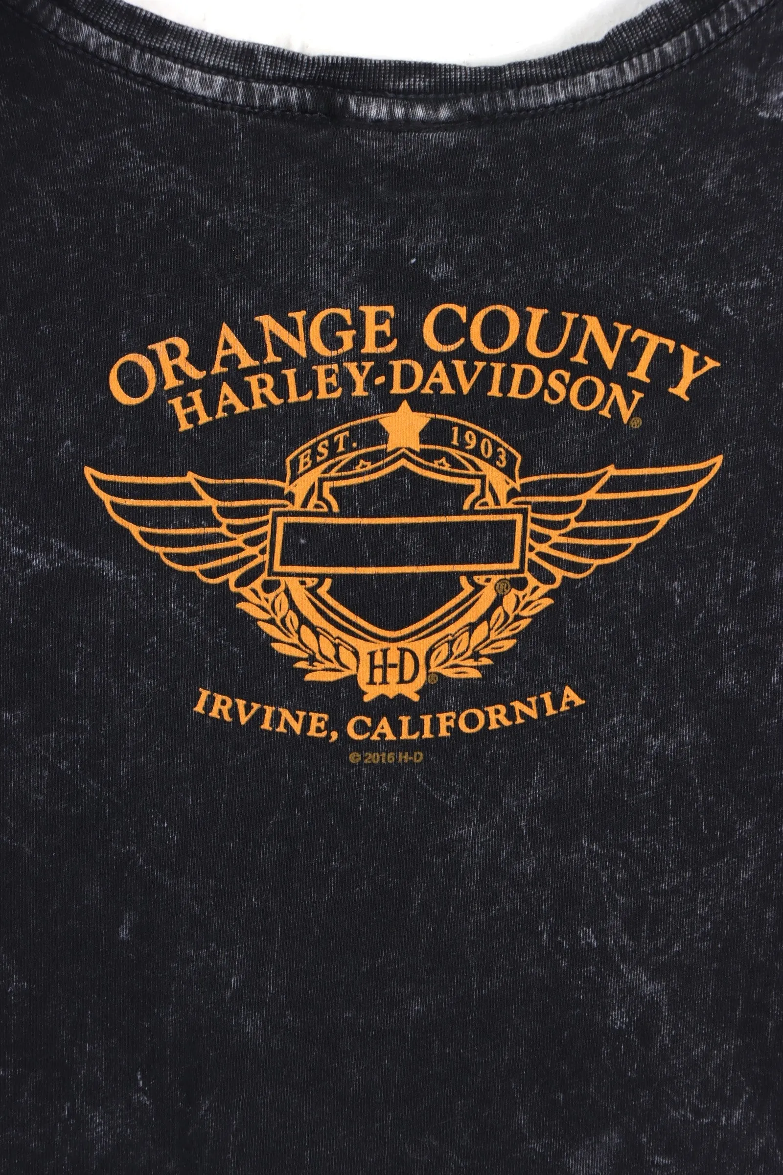 Orange County HARLEY DAVIDSON Sunset Bike Tee (Women's XS)