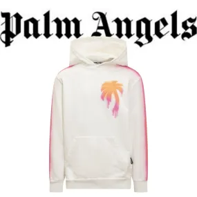 Palm Angels  |Street Style Cotton Logo Hoodies